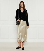 Сатиновая юбка BOSS BLACK - бежевый(50524006)