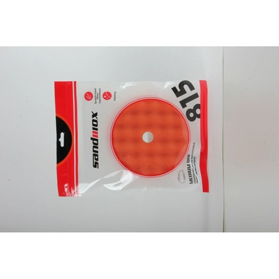 Диск полировальный поролоновый 150 мм, средней жесткости, рельефный, оранжевый