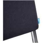 УЦЕНКА-Стул Helmi HL-F01 "Изо", каркас хром, обивка ткань серая