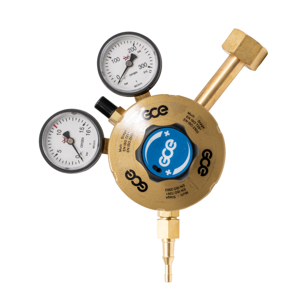 Регулятор двухступенчатый S2+ О2 200/10 bar вх. G3/4", вых. G3/8"