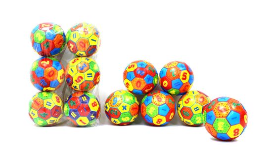 Мяч мягкий для сжимания "Арифметика" 6см