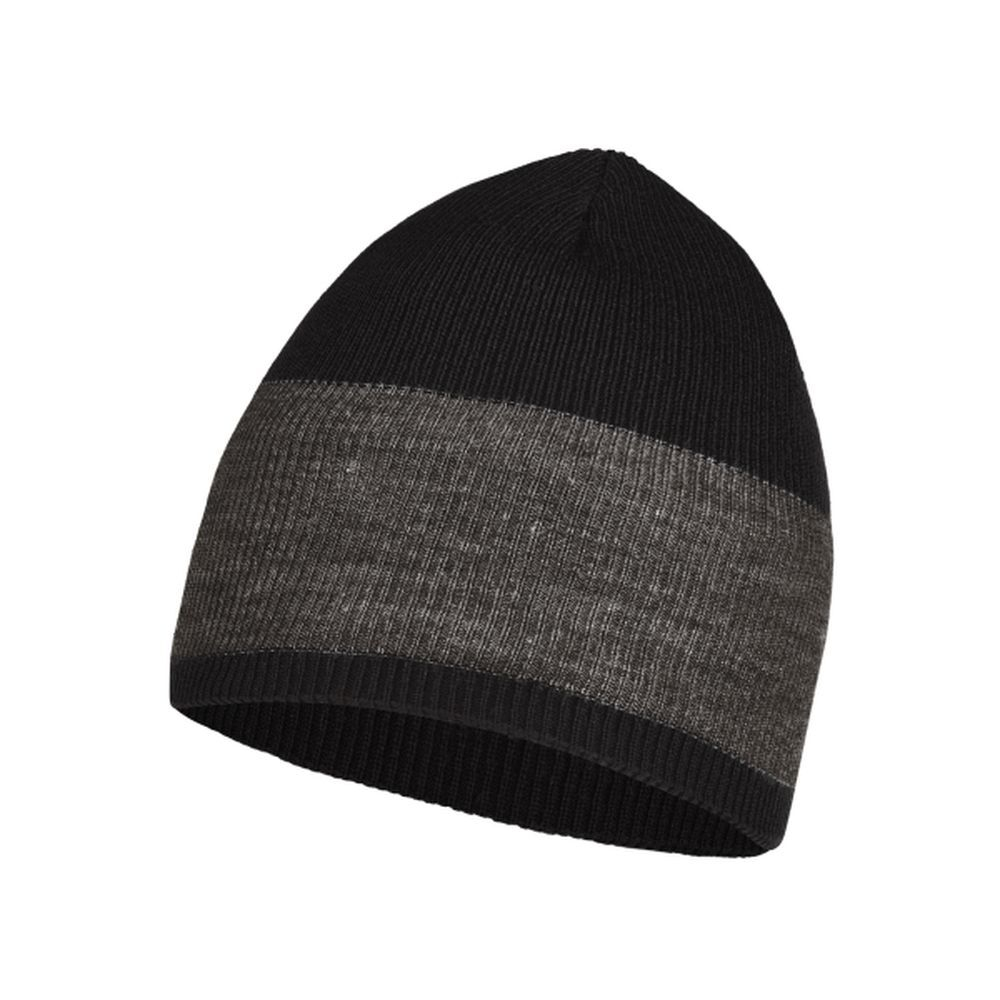 Шапка Buff Crossknit Hat Solid Black (US:One size) 126483.999.10.00