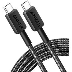 Кабель Anker Powerline 322 USB-C to USB-C 0.9м (A81F5H11) черный