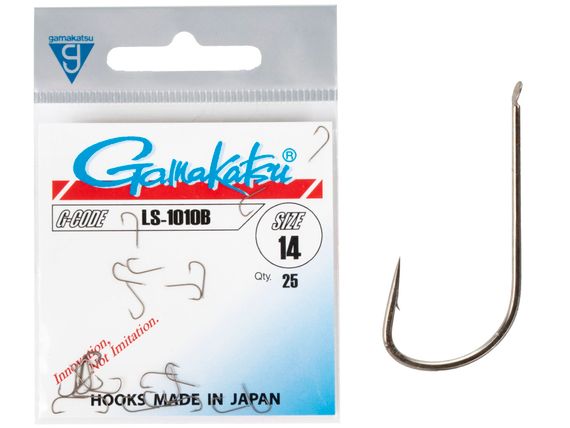 Крючки Gamakatsu LS-1010B HOOKS BRONZE разм. 14 25шт.