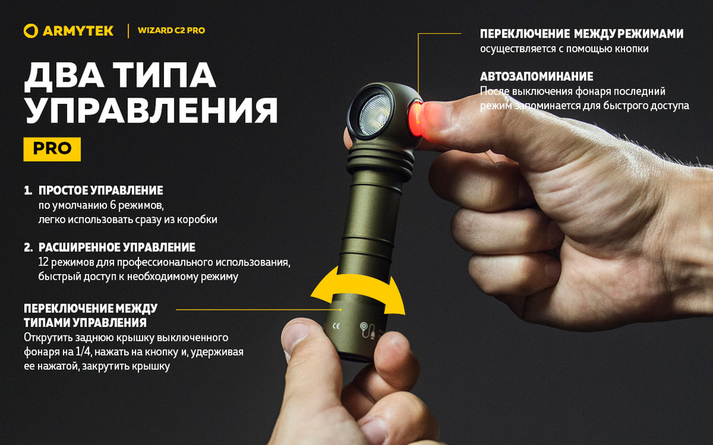 Мультифонарь Armytek F08701CO Wizard C2 Pro Magnet USB Olive