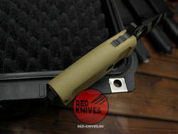 Нож Extrema Ratio Fulcrum C P/S А+++ V.2026 - пустынная рукоять, черный камо клинок