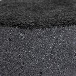 Губки для посуды OVAL BLACK 95х65х35 мм КОМПЛЕКТ 6 шт., КРУПНОПОРИСТЫЙ поролон/абразив LAIMA, 608649