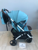 Коляска прогулочная Babalo 2024 Озёрный текстиль на белой раме