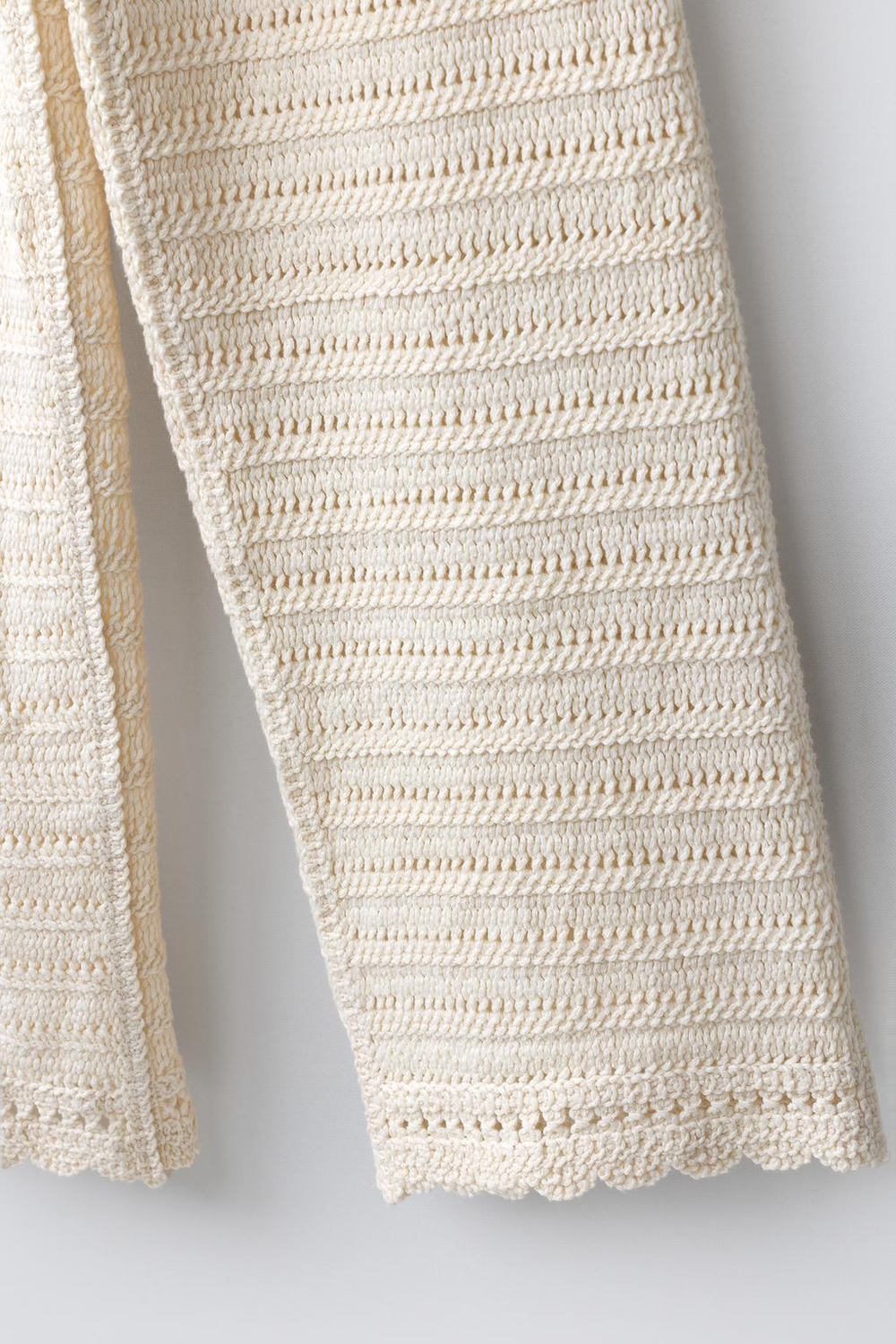 ZARA БРЮКИ WIDE LEG КРЮЧКОМ, ЭКРЮ