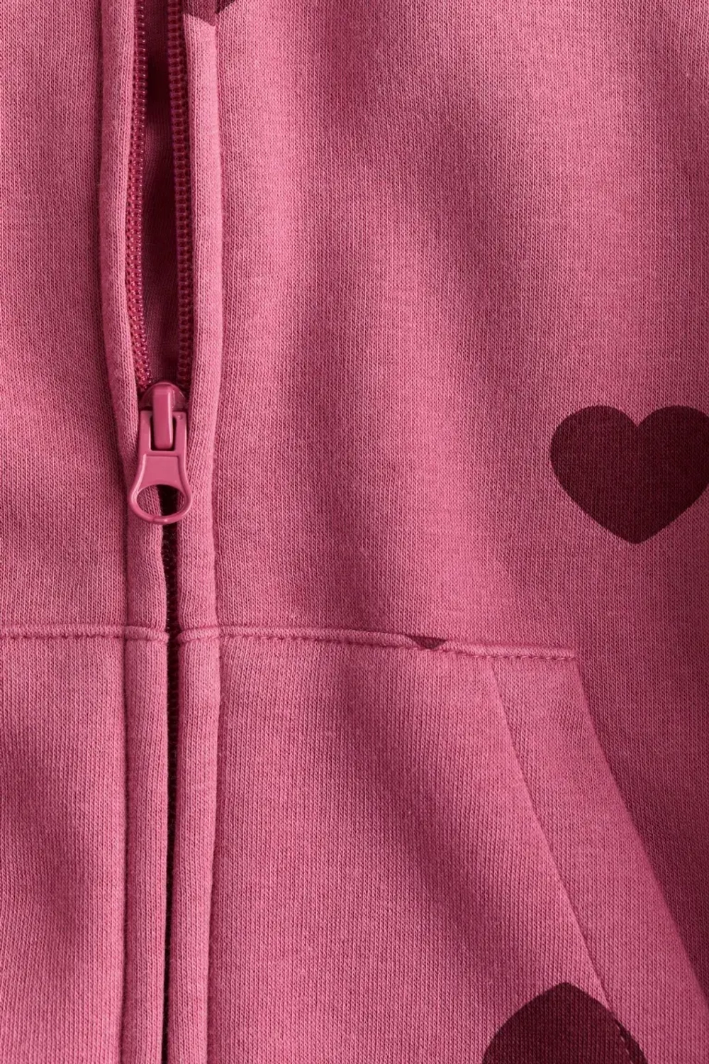 H&M Толстовка на молнии, розовый