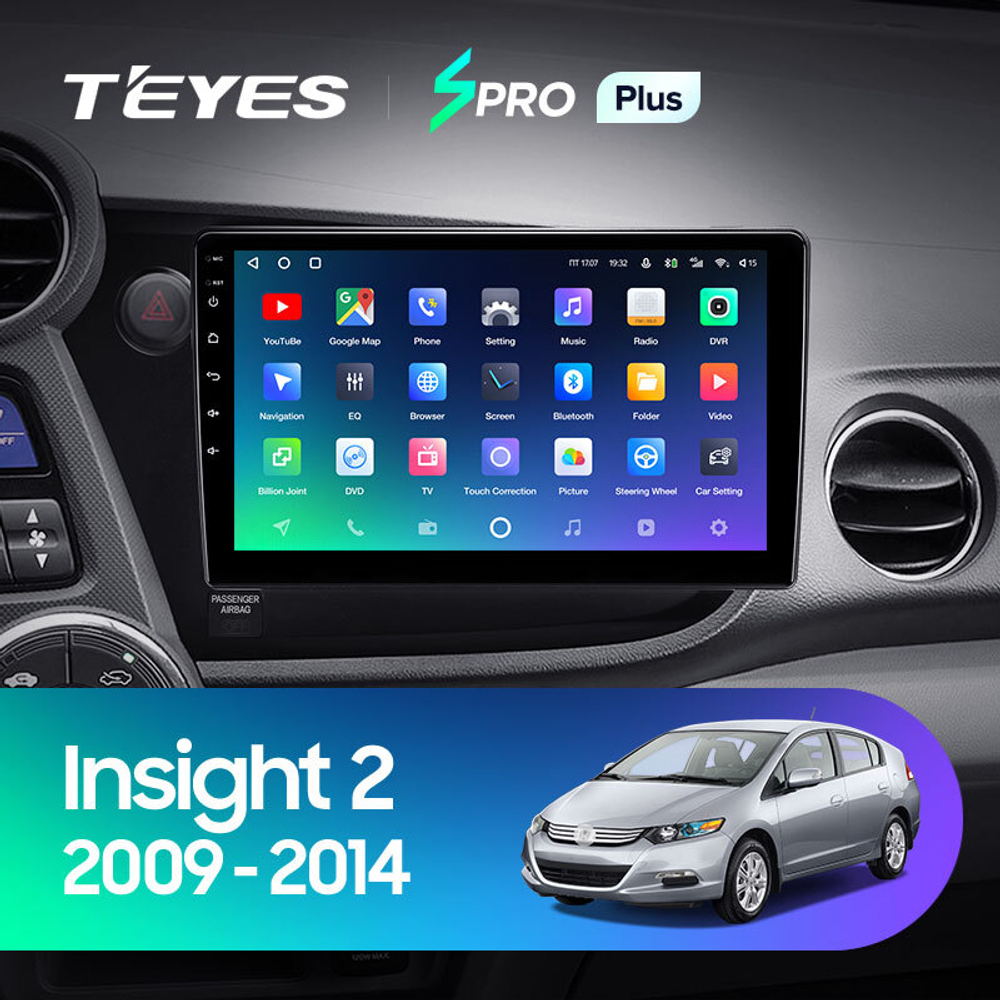 Teyes SPRO Plus 9" для Honda Insight 2 2009-2014