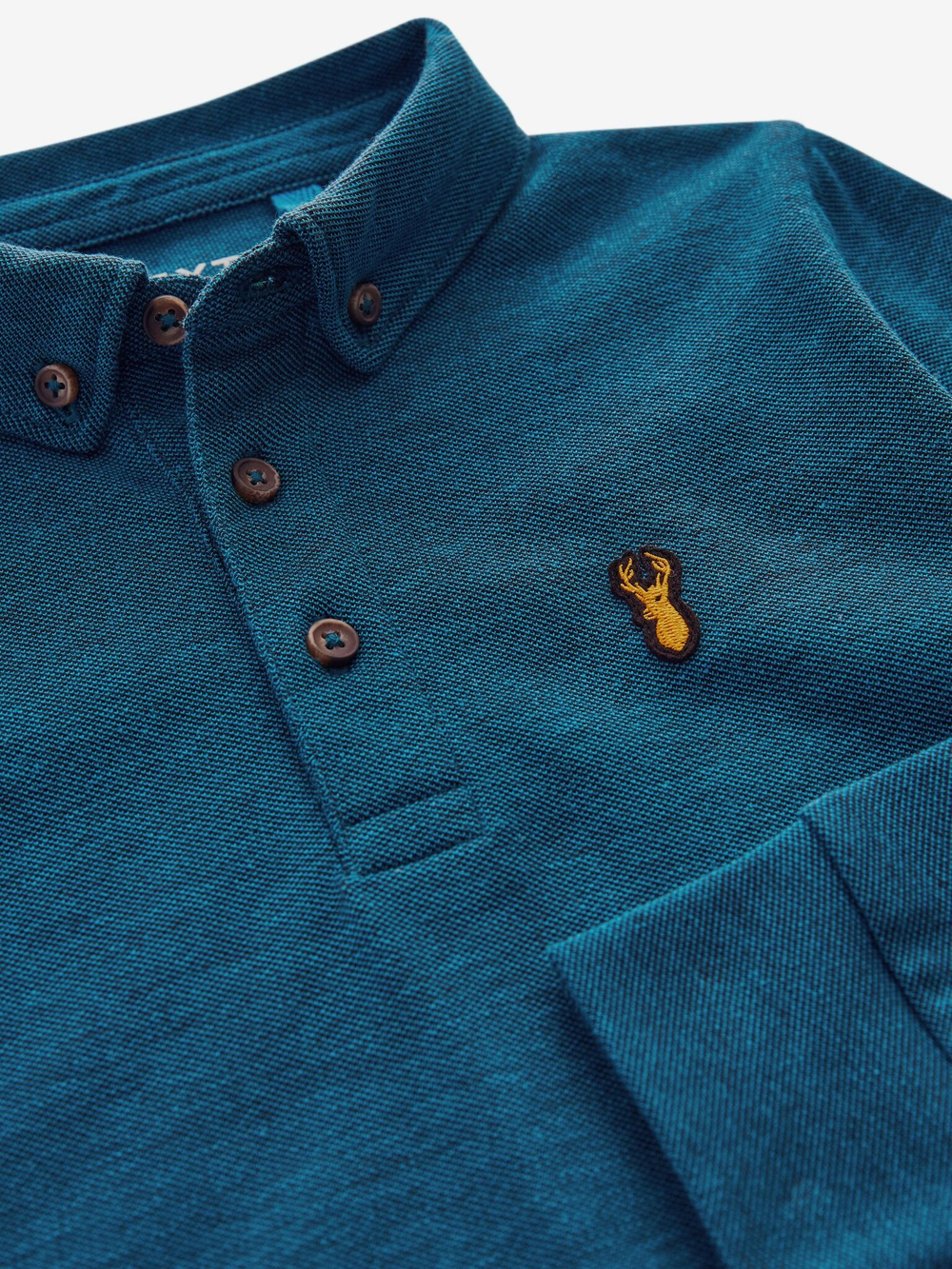 Поло с длинным рукавом для мальчика Next B06-646, Синий