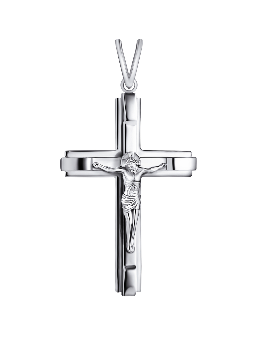 Крестик православный из серебра