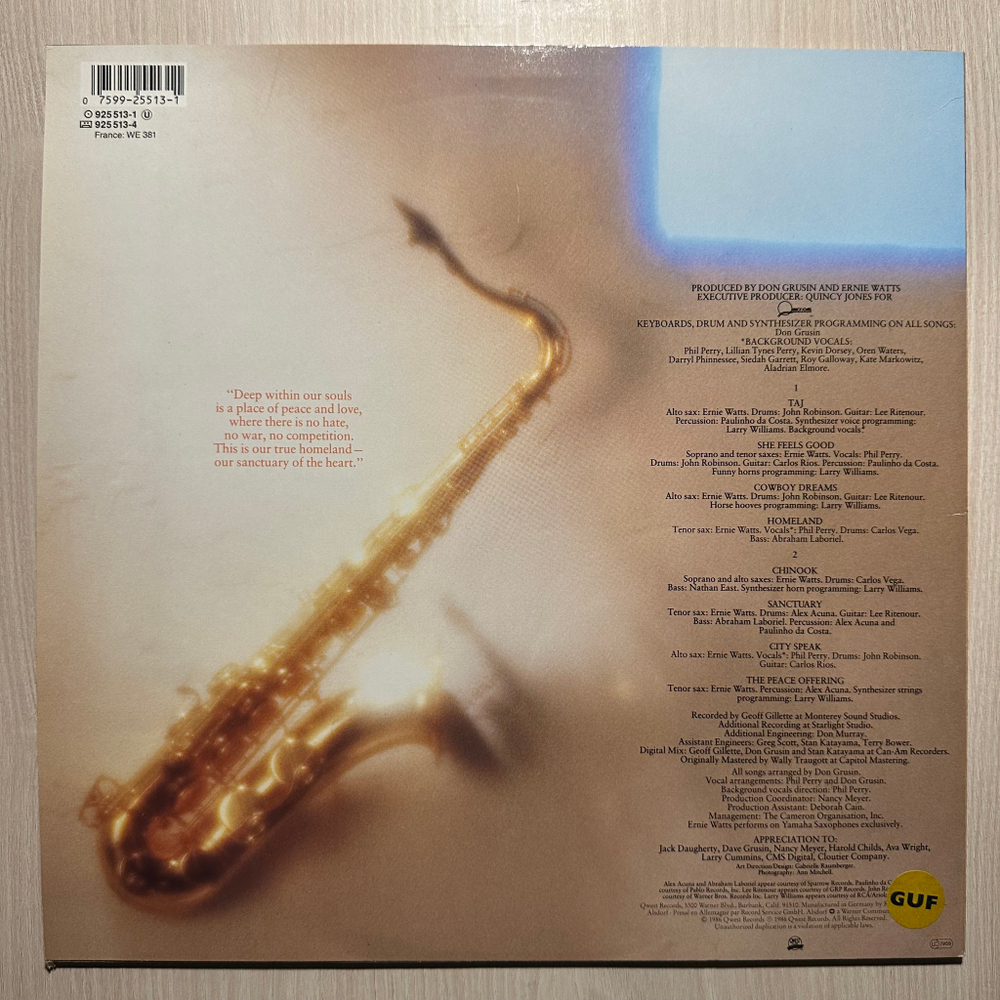 Ernie Watts - Sanctuary (Германия 1986г.)