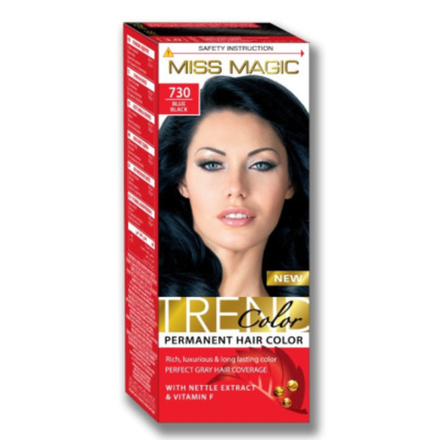 Краска для волос Miss Magic №730 Черный 90 гр