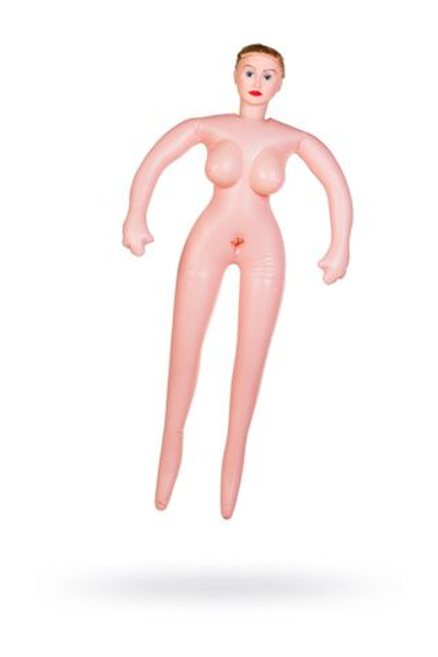 Кукла надувная Eleanor с реалистичной головой, блондинка, TOYFA Dolls-X, с двумя отверстиями, кибе