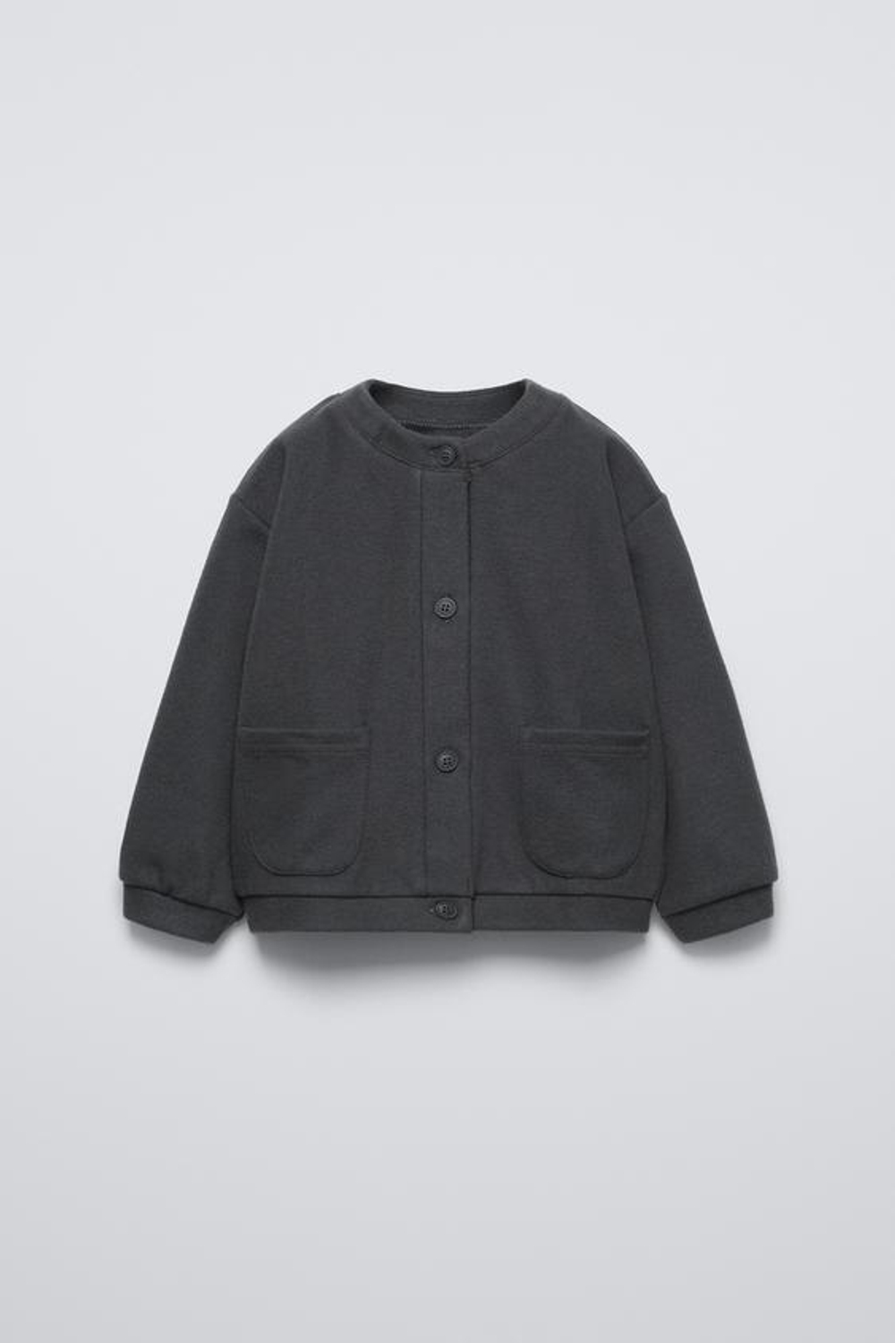 ZARA ЖАКЕТ SOFT TOUCH, АНТРАЦИТОВО-СЕРЫЙ