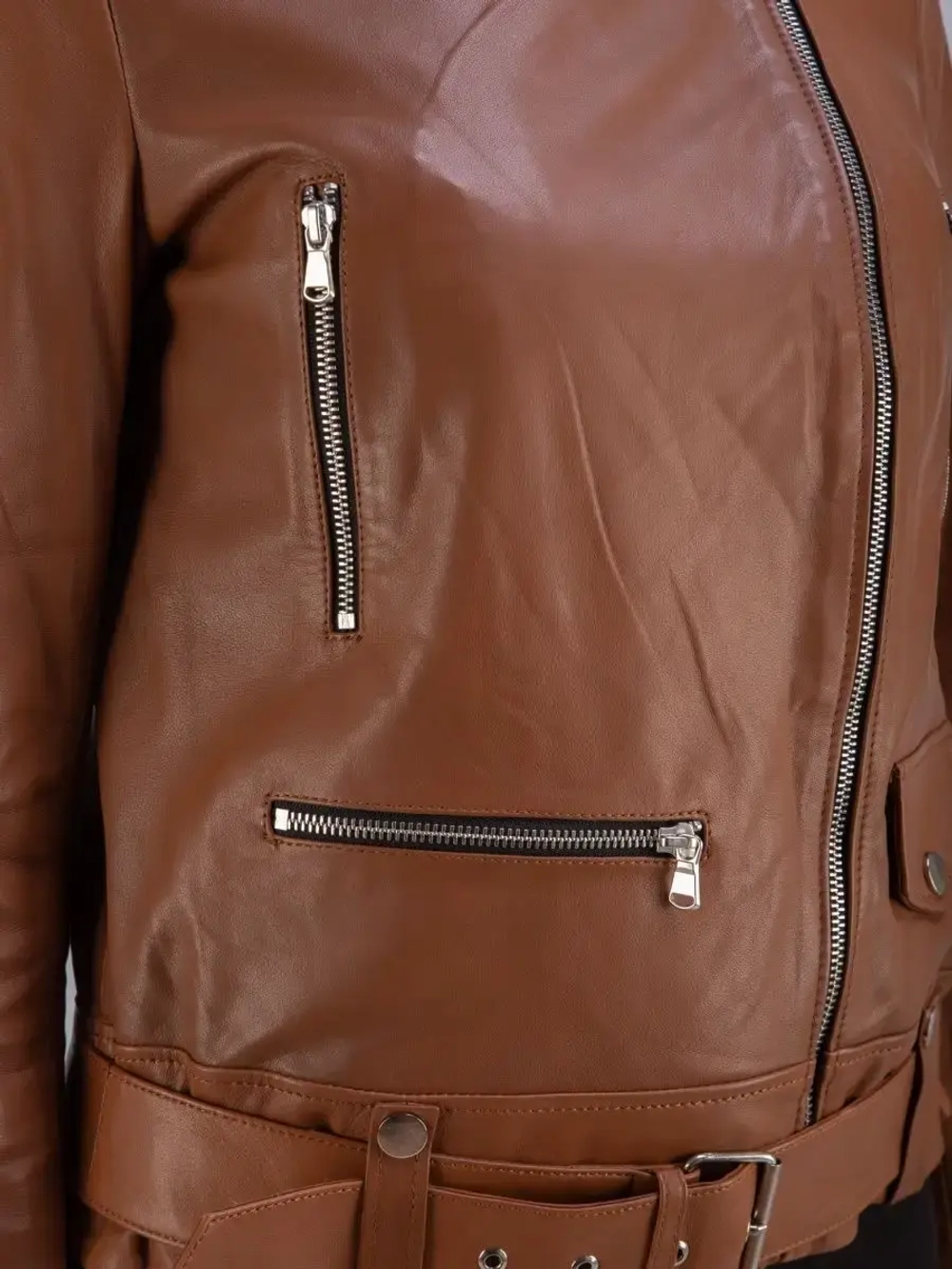 Косуха женская кожаная натуральная куртка Турция