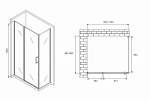 Душевой уголок Abber Sonnenstrand AG04110S-S90 110x90