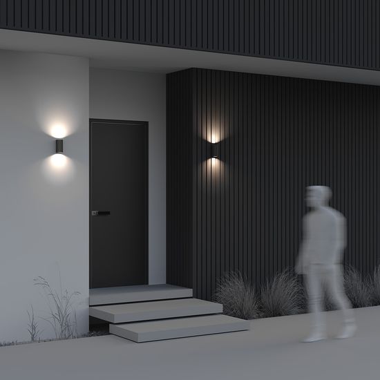 Настенный светильник (бра) Outdoor O044WL-02B