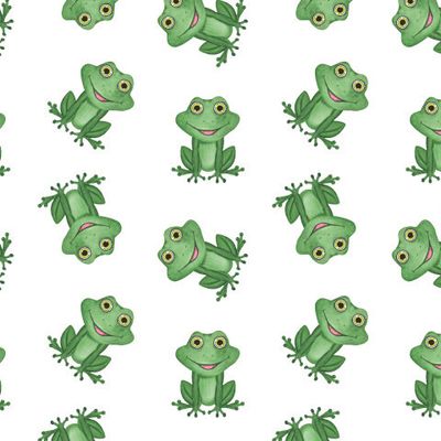 Лягушка акварель