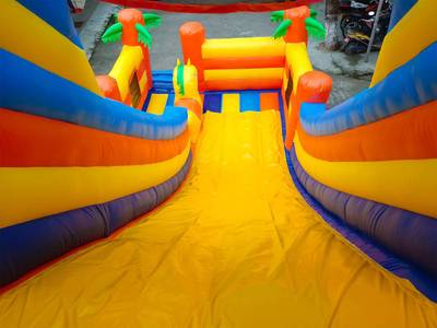 Надувной батут-горка "Супер-волна ST"