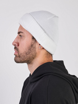 Шапка балаклава трикотажная Prival мужская, белая