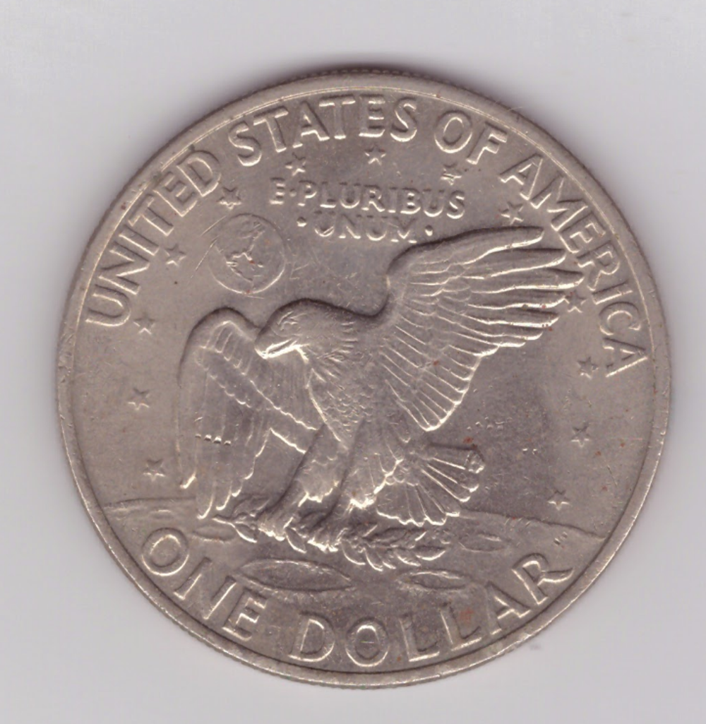 1 доллар США Эйзенхауэр  (Лунный). 1972 г. VF+