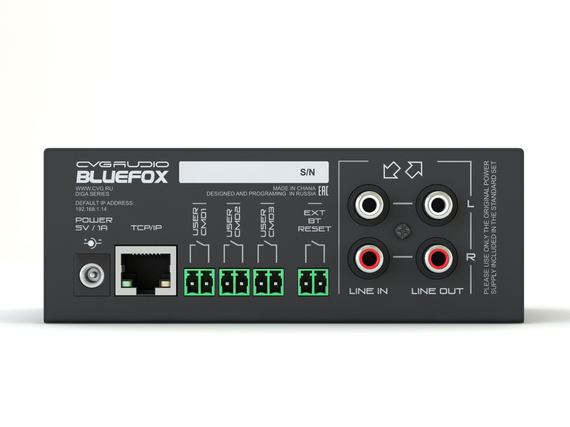 CVGAUDIO BLUEFOX профессиональный программируемый Bluetooth V5.0 приемник-передатчик