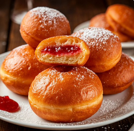 НОВИНКА! ПОНЧИКИ - БЕРЛИНЕРЫ - 4 вкуса