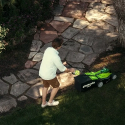 Аккумуляторная газонокосилка Greenworks G40LM35K4 (1 x 4 Ач, Быстрое ЗУ) 2501907U4F