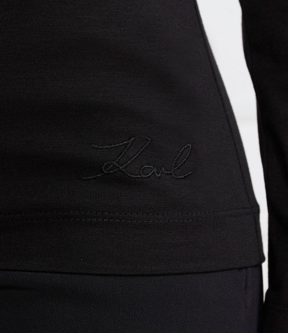 Блузка lslv embellished Karl Lagerfeld - черный(236W1708)