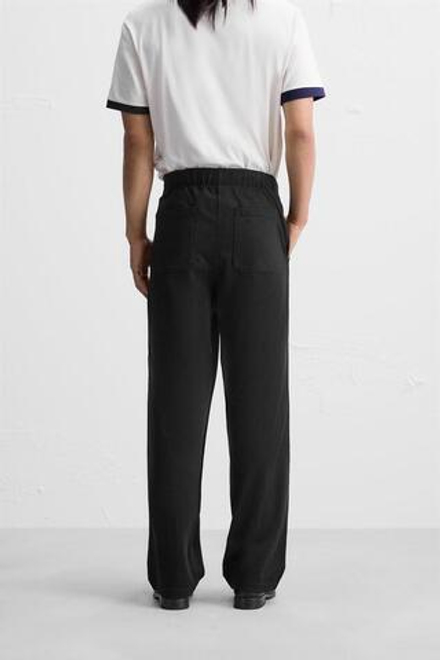 ZARA БРЮКИ-ДЖОГГЕРЫ RELAXED FIT, ЧЕРНЫЙ