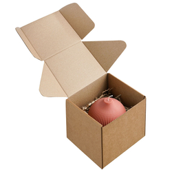 Свеча декоративная Tkano Edge 10.5см терракотовая