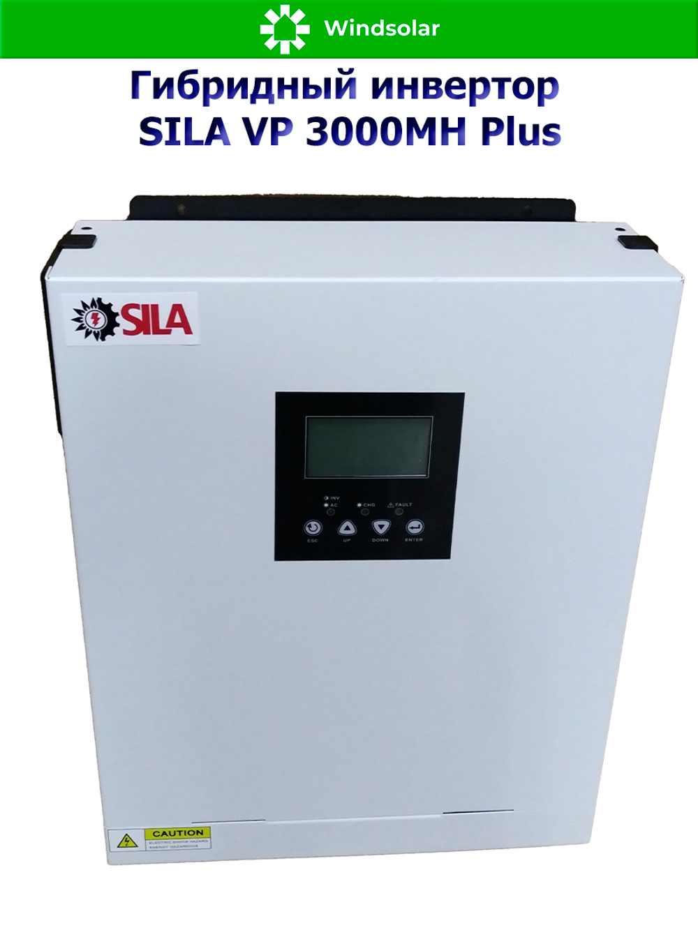 Гибридный инвертор SILA VP 3000MH Plus (3000W / 24V / PV 3kW 30-400V / MPPT 13A / WiFi )