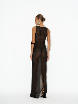 Платье daiki mesh black