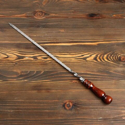 Узбекский шампур с ручкой из дерева (Цвет: не задано)