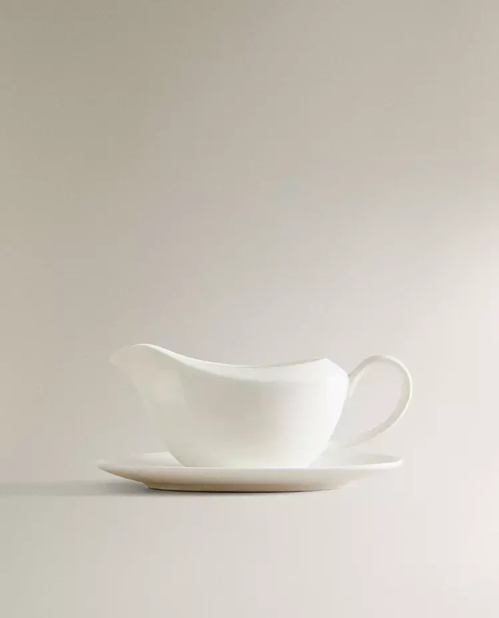 ZARA HOME СОУСНИК ИЗ ФАРФОРА, БЕЛЫЙ