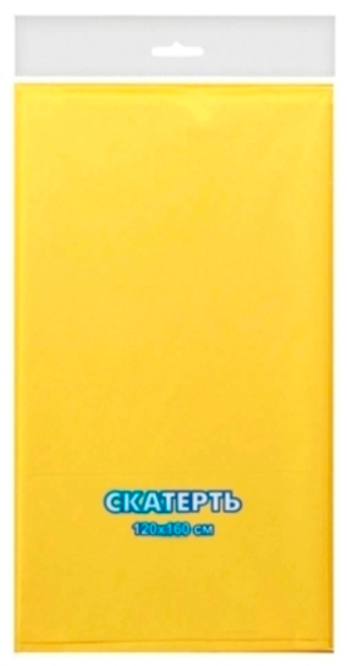 Скатерть п/эт 120*160см "Желтая"/1шт