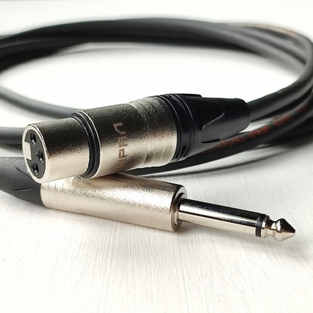 M402-005 Кабель Симфония ПРО микрофонный экранированный XLR (мама) - JACK MONO (6.3mm) сечением 2х0.2мм2. Длина 5м (1шт.)