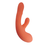 Коралловый вибратор-кролик 27см с ротацией Amovibe Vibella Rabbit Vibrator