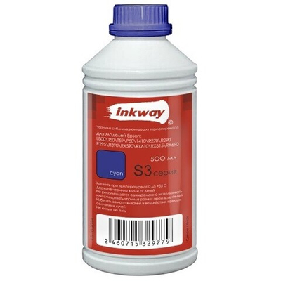 Чернила сублимационные 500ml Cyan (INKWAY) S3