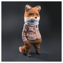 Валяная игрушка «Лис Роман»