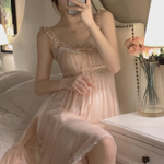 [m]Сорочка(винтаж) на бретели ААА-22