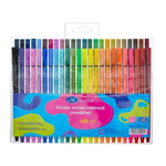 Ручка линер, Basir, цветные чернила, цветной корпус в цвет чернил, набор 48 шт