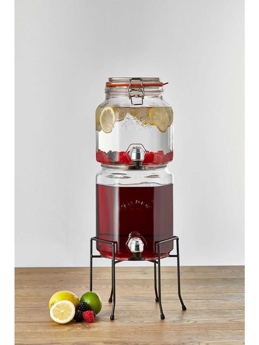 Набор из 2 диспенсеров на подставке 2,1 л и 3,1 л Kilner K_0025.004V