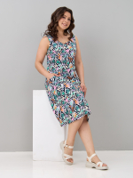 Платье П-012/треугольники-сиреневые