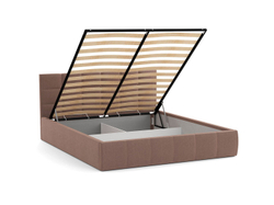 Кровать Диана 1600 высота 1010 жаккард тесла корица