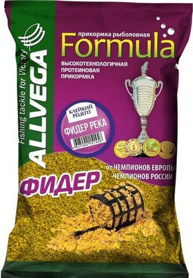 Прикормка ALLVEGA &quot;Formula Feeder River&quot;, фидер река (клейкий рецепт) 0,9 кг GBF09-FR