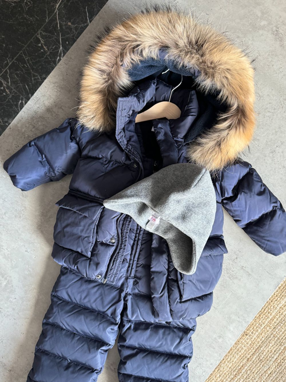 Пуховый комплект Il Gufo с шапкой, 92